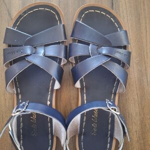 Salt Water Sandals, Women's size 9, Navy Blue